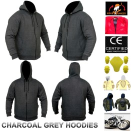 Men Motorbike Fleece Hoodies Reinforced with DuPont™ Kevlar® fiber