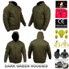 Men Motorbike Fleece Hoodies Reinforced with DuPont™ Kevlar® fiber