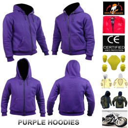 Men Motorbike Fleece Hoodies Reinforced with DuPont™ Kevlar® fiber