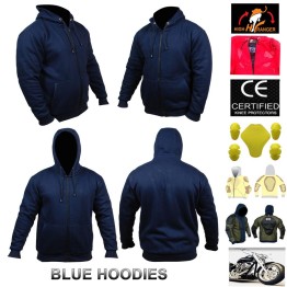 Men Motorbike Fleece Hoodies Reinforced with DuPont™ Kevlar® fiber