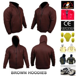 Men Motorbike Fleece Hoodies Reinforced with DuPont™ Kevlar® fiber